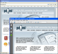 PD4ML.NET. HTML to PDF converter screenshot